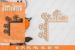 Halloween Door Corner Decoration Lasercut File Product Image 1