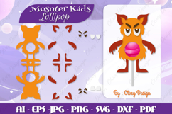Monster Kids Lollipop Holders | Halloween Lollipop Product Image 1