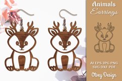 Dear Animals Earrings Laser Cut Product Image 1