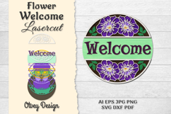 Flower Welcome Lasercut Product Image 1