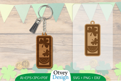 Keychain St Patrick&#039;s Day Lasercut Product Image 1