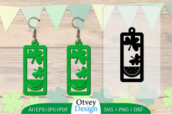 St Patrick&#039;s Day Earrings LaserCut File BUNDLE Product Image 16