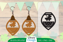 St Patrick&#039;s Day Earrings LaserCut File BUNDLE Product Image 16