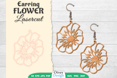 Flowers Earring Laser Cut BUNDLES Product Image 16