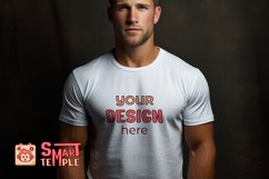 Male T-Shirt Mockup, T-Shirt Mockup Men, Drag And Drop Canva Product Image 2