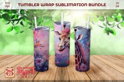Giraff 20oz tumbler, Giraff pattern sublimation Product Image 2