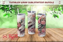 Dragon tumbler wrap, Dragon pattern sublimation, Dragon wrap Product Image 2