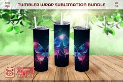 Butterfly tumbler wrap bundle, butterfly sublimation design Product Image 1