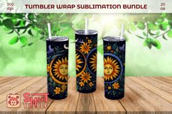 Sun and moon wraps for tumblers, Sun and moon print wraps Product Image 2