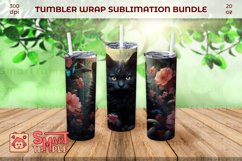 Cat wraps for tumblers, Cat 20oz tumbler, Cat print wraps Product Image 2