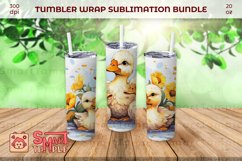 Duck pattern sublimation, Duck family tumbler wrap,Duck wrap Product Image 2