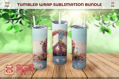 Peace tumbler, Peace pattern sublimation, Peace 20oz tumbler Product Image 2