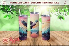 Loon pattern sublimation, Bird wrap pattern, Loon wrap Product Image 2