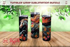 Horse wrap pattern, 20oz horse tumbler, 20oz horse wrap Product Image 3