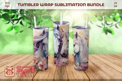 Horses themed drinkware, Horses tumbler wrap, Horses wrap Product Image 3