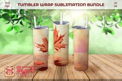 Leaf 20oz tumbler, Leaf wrap pattern, Leaf themed drinkware Product Image 3