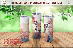 Deer wrap pattern, Deer themed drinkware, Deer tumbler wrap Product Image 3