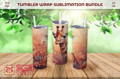 Giraff 20oz tumbler, Giraff pattern sublimation Product Image 3
