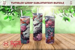 Dragon tumbler wrap, Dragon pattern sublimation, Dragon wrap Product Image 4
