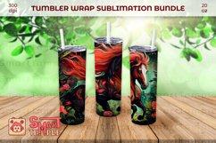 Horse wrap pattern, 20oz horse tumbler, 20oz horse wrap Product Image 4