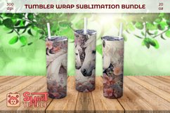 Horses themed drinkware, Horses tumbler wrap, Horses wrap Product Image 4