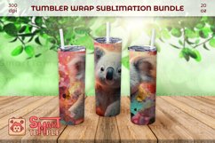 koala 20oz tumbler, Koala pattern sublimation, Koala print Product Image 4