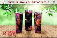 Cat wraps for tumblers, Cat 20oz tumbler, Cat print wraps Product Image 4