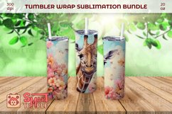 Giraff 20oz tumbler, Giraff pattern sublimation Product Image 4