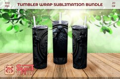 Gothic raven tumbler wrap sublimation, halloween raven bird Product Image 4