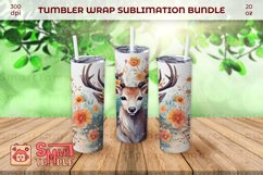 Deer wrap pattern, Deer themed drinkware, Deer tumbler wrap Product Image 1
