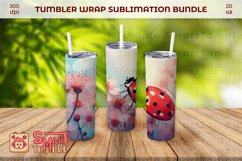 Ladybug print wraps, Ladybug 20oz tumbler, Ladybug 20oz wrap Product Image 1