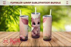 Bunny wraps for tumblers, Bunny themed drinkware, Bunny wrap Product Image 1