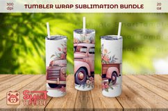 Truck pattern sublimation, Truck wraps for tumblers Product Image 1