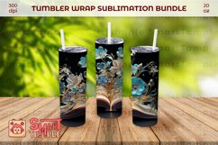Books themed drinkware, Books tumbler, Books wrap pattern Product Image 1