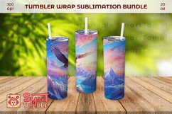 Eagle wraps for tumblers, Eagle themed drinkware, Eagle wrap Product Image 1