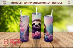 Sloth themed drinkware, Sloth tumbler accessories Product Image 2