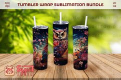 Owl tumbler accessories, Owl wraps for tumblers, Owl wrap Product Image 2