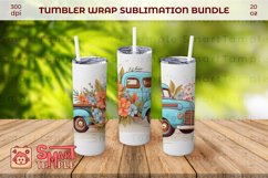 Truck pattern sublimation, Truck wraps for tumblers Product Image 2