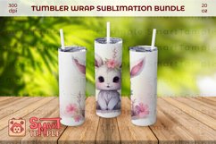 Bunny wraps for tumblers, Bunny themed drinkware, Bunny wrap Product Image 2