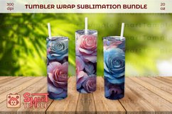 Roses wraps for tumblers,Flowers themed drinkware,Roses wrap Product Image 2