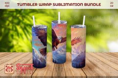 Eagle wraps for tumblers, Eagle themed drinkware, Eagle wrap Product Image 2