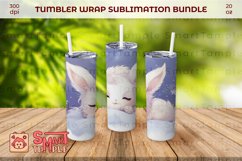 Bunny wraps for tumblers, Bunny themed drinkware, Bunny wrap Product Image 3