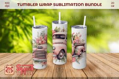 Truck pattern sublimation, Truck wraps for tumblers Product Image 3