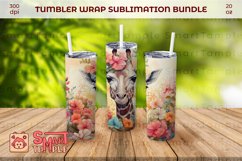 Giraff tumbler wrap,Giraff wraps for tumblers, Giraff 20oz Product Image 3