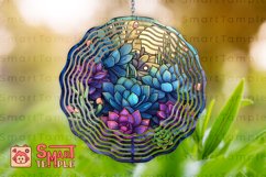 Succulents wind spinner,plants wind spinner,10 inch spinner Product Image 6
