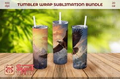 Eagle wraps for tumblers, Eagle themed drinkware, Eagle wrap Product Image 3