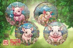 Pig wind spinner sublimation, Pig wind spinner bundle Product Image 1