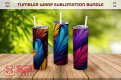 20 oz skinny tumbler sublimation png design, 3d tumbler wrap Product Image 4
