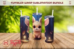Bunny wraps for tumblers, Bunny themed drinkware, Bunny wrap Product Image 4