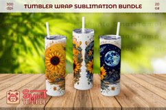 Sunflower print wraps, 20oz sunflower tumbler,Sunflower wrap Product Image 4